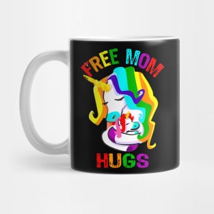 Free Mom Hugs Lgbt Gay Pride Mug